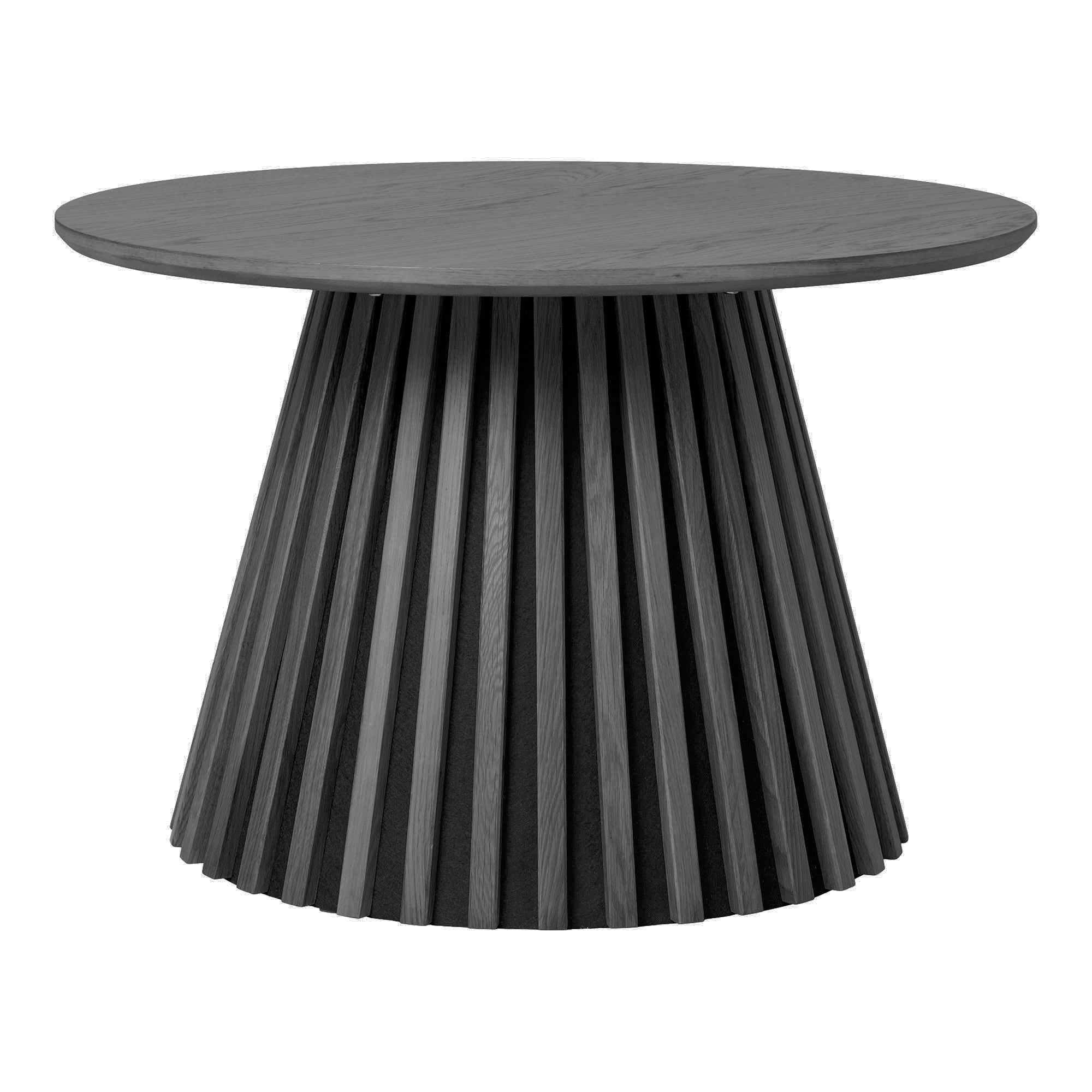 Osaka Coffee Table - Coffee table, oak veneer, black<br>ø70x45 cm